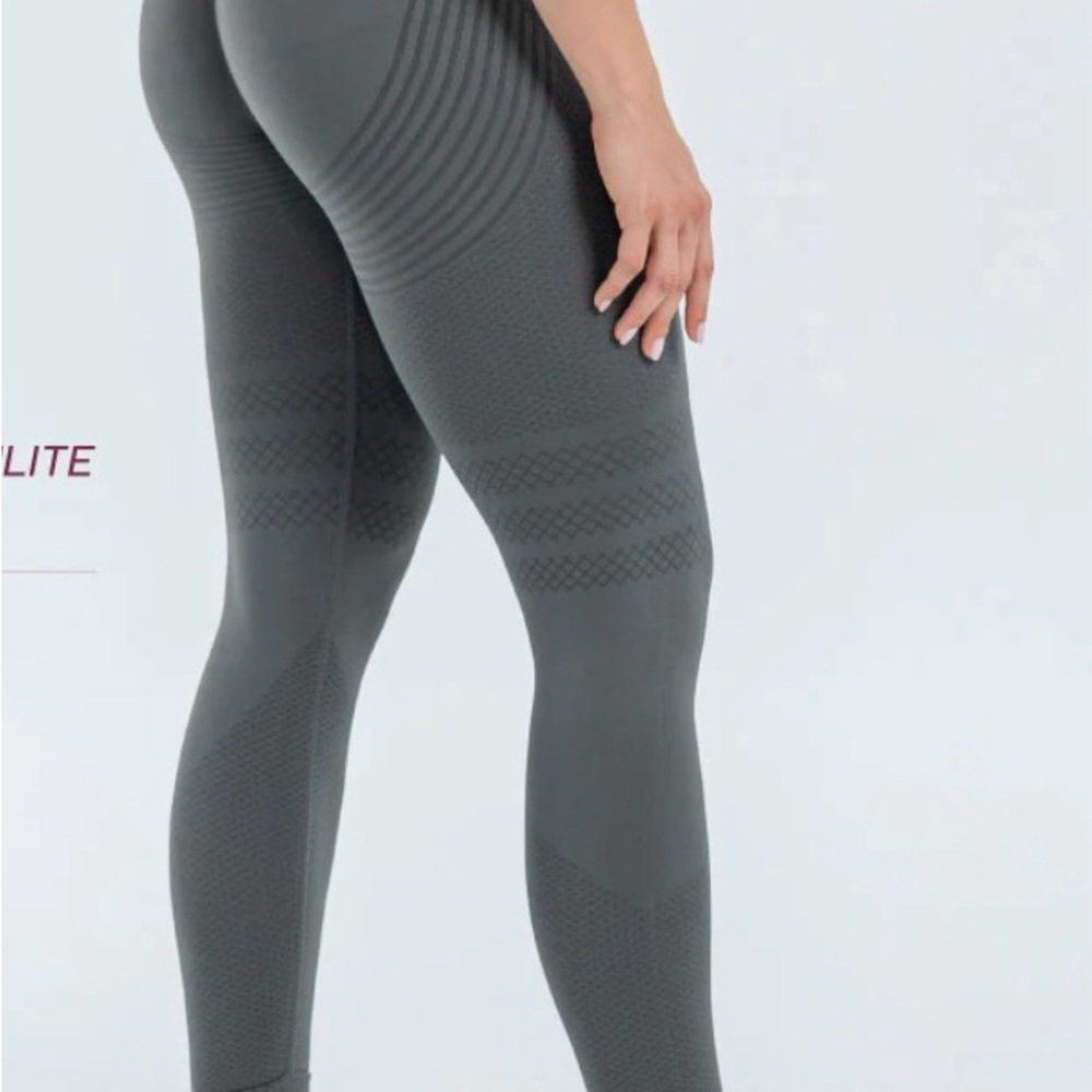 Gray Women's Leggings 3D Anti‑Cellulite Leggings